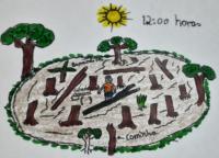 Ilustração associada à vogal alongada aa
